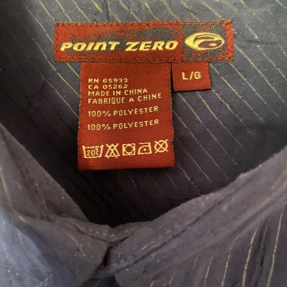 Point Zero long sleeve shirt in blue, size L - Picture 4 of 5